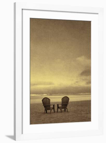 Schwartz - Two Beach Chairs-Don Schwartz-Framed Art Print