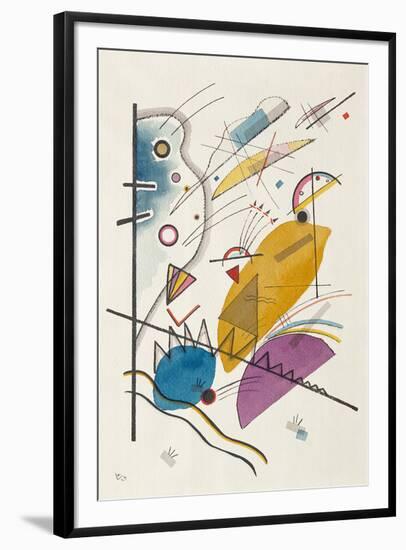 Schwarze Striche, 1913-Wassily Kandinsky-Framed Premium Giclee Print