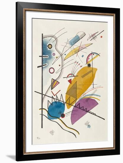 Schwarze Striche, 1913-Wassily Kandinsky-Framed Premium Giclee Print