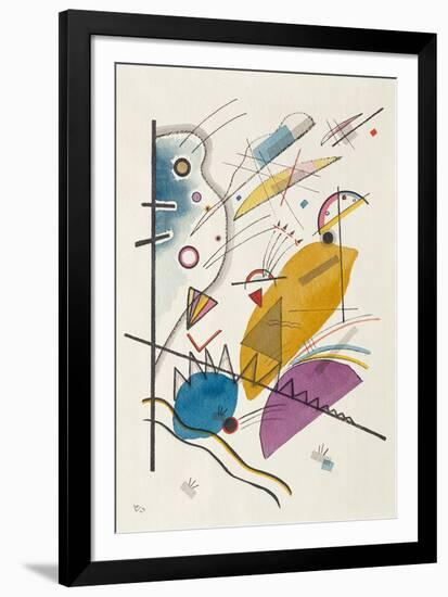 Schwarze Striche, 1913-Wassily Kandinsky-Framed Premium Giclee Print