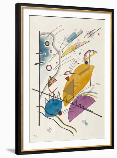 Schwarze Striche, 1913-Wassily Kandinsky-Framed Premium Giclee Print