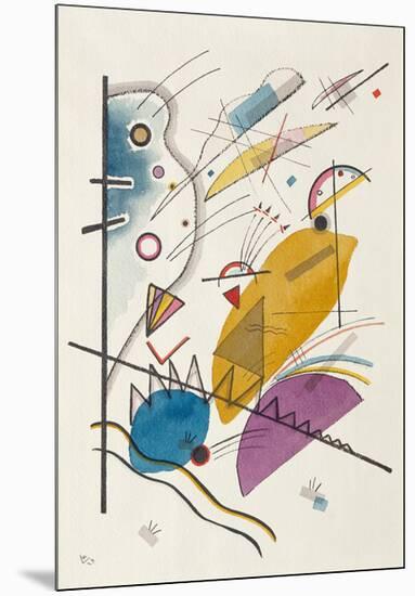 Schwarze Striche, 1913-Wassily Kandinsky-Mounted Premium Giclee Print