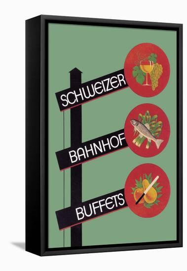 Schweizer Bahnhof Buffets-Charles Kuhn-Framed Stretched Canvas