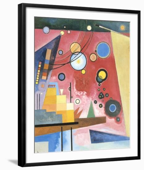 Schweres Rot, c.1924-Wassily Kandinsky-Framed Art Print