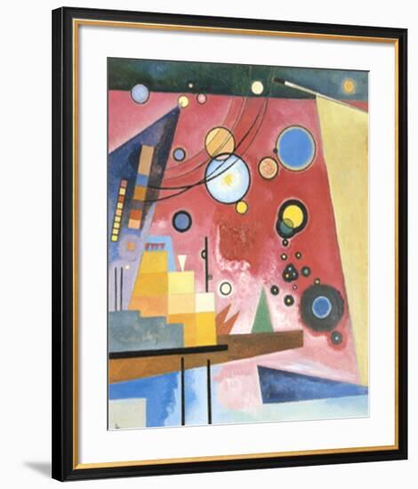 Schweres Rot, c.1924-Wassily Kandinsky-Framed Art Print