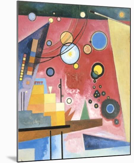 Schweres Rot, c.1924-Wassily Kandinsky-Mounted Art Print