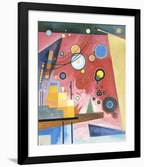 Schweres Rot, c.1924-Wassily Kandinsky-Framed Art Print