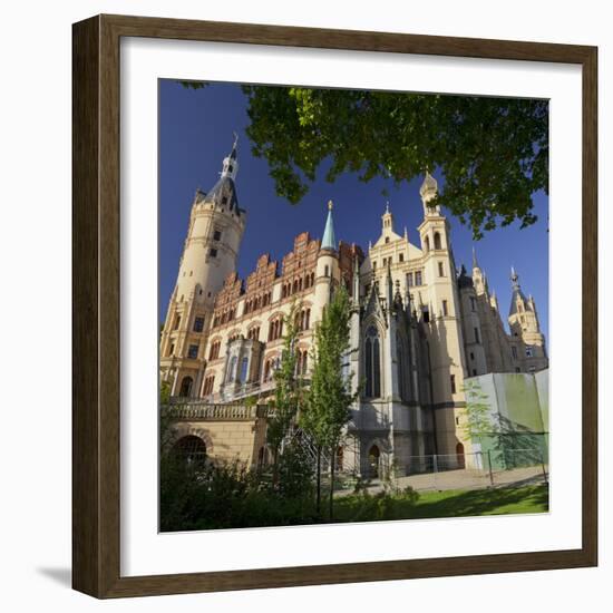 Schwerin Castle, Terracotta Plates, Schwerin (Capital), Mecklenburg-Western Pomerania, Germany-Rainer Mirau-Framed Photographic Print