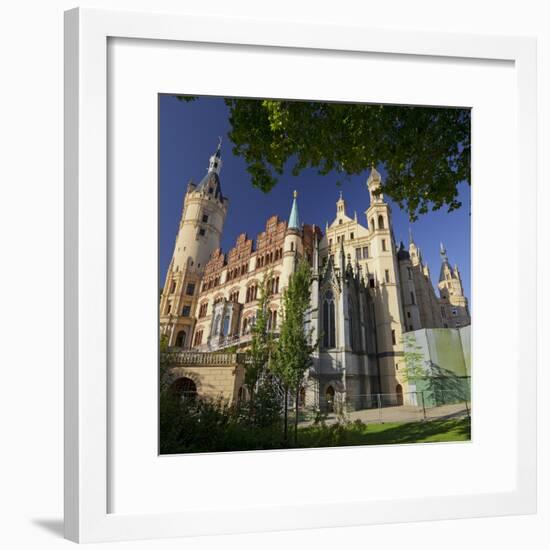 Schwerin Castle, Terracotta Plates, Schwerin (Capital), Mecklenburg-Western Pomerania, Germany-Rainer Mirau-Framed Photographic Print