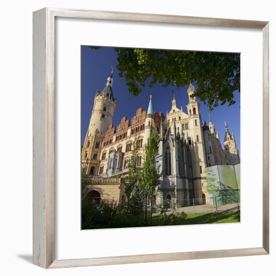 Schwerin Castle, Terracotta Plates, Schwerin (Capital), Mecklenburg-Western Pomerania, Germany-Rainer Mirau-Framed Photographic Print