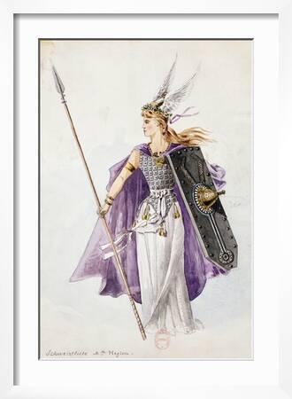 'Schwertleite, Sketch of Costume for the Valkyrie by Richard Wagner' Giclee  Print | Art.com