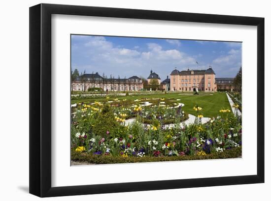 Schwetzingen Palace with Baroque Gardens, Schwetzingen, Baden-Wuerttemberg, Germany-null-Framed Art Print