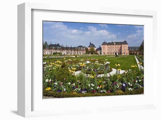 Schwetzingen Palace with Baroque Gardens, Schwetzingen, Baden-Wuerttemberg, Germany-null-Framed Art Print