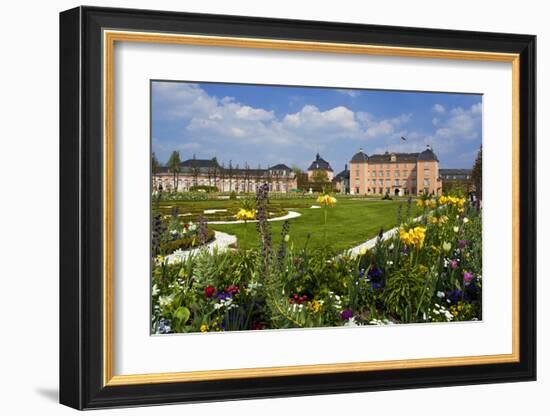 Schwetzingen Palace with Baroque Gardens, Schwetzingen, Baden-Wuerttemberg, Germany-null-Framed Art Print