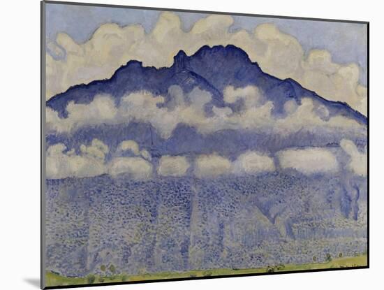 Schynige Platte, paysage de l'Oberland bernois, Suisse ou La Pointe d'Andey vue de Bonneville-Ferdinand Hodler-Mounted Giclee Print