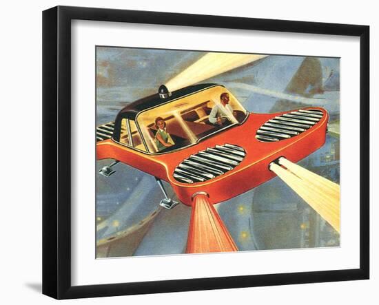 Sci Fi - Futuristic Automobile, 1958-null-Framed Giclee Print