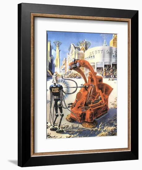 Sci Fi - Futuristic Robots, 1953-Frank R. Paul-Framed Giclee Print