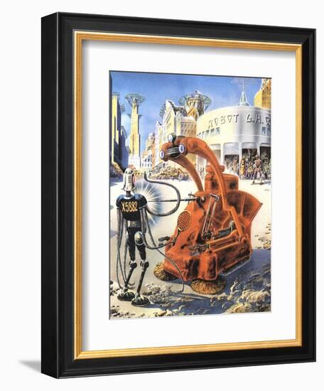 Sci Fi - Futuristic Robots, 1953-Frank R. Paul-Framed Giclee Print