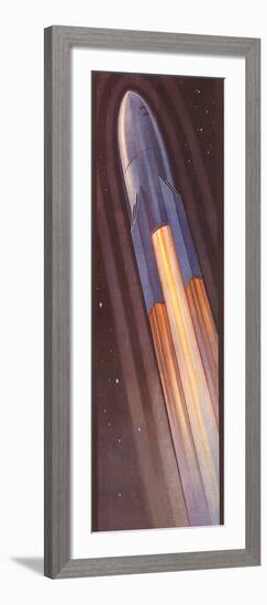 Sci Fi - Futuristic Rocket, 1928-null-Framed Giclee Print