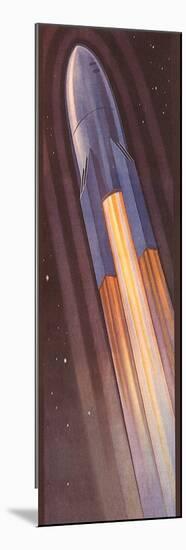 Sci Fi - Futuristic Rocket, 1928-null-Mounted Giclee Print