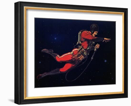 Sci Fi - Gravitron Jet Pack, 1928-Frank R. Paul-Framed Giclee Print