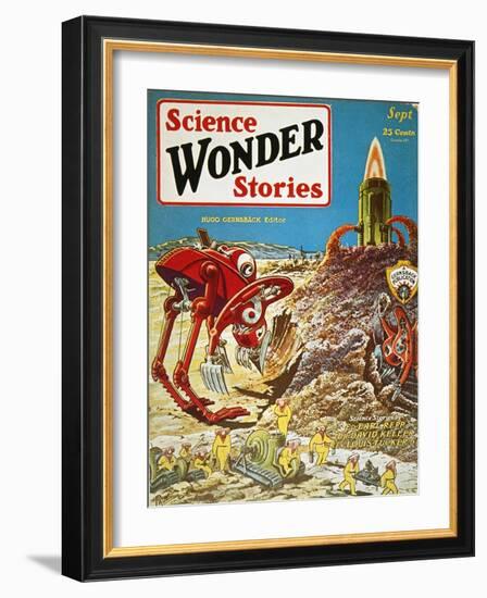 Sci-Fi Magazine Cover, 1929-Frank R. Paul-Framed Giclee Print