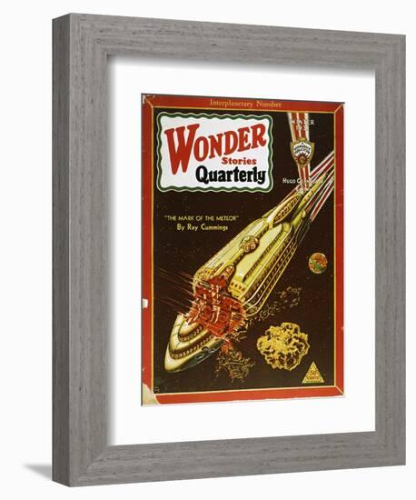 Sci-Fi Magazine Cover, 1931-Frank R. Paul-Framed Giclee Print