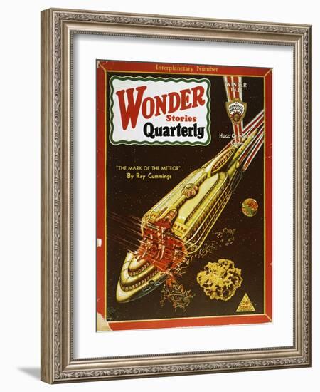 Sci-Fi Magazine Cover, 1931-Frank R. Paul-Framed Giclee Print