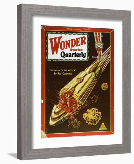 Sci-Fi Magazine Cover, 1931-Frank R. Paul-Framed Giclee Print