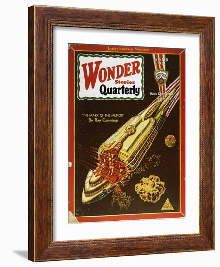 Sci-Fi Magazine Cover, 1931-Frank R. Paul-Framed Giclee Print