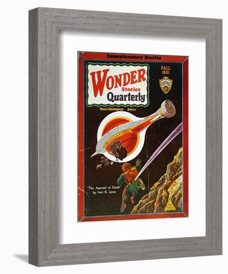 Sci-Fi Magazine Cover, 1931-Frank R. Paul-Framed Giclee Print