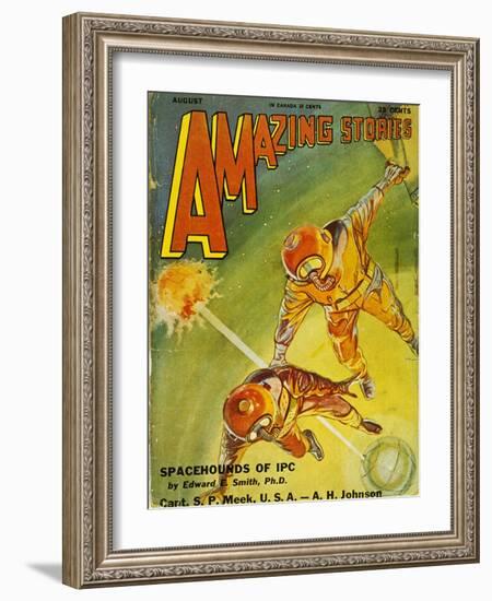 Sci-Fi Magazine Cover, 1931-Frank R. Paul-Framed Giclee Print