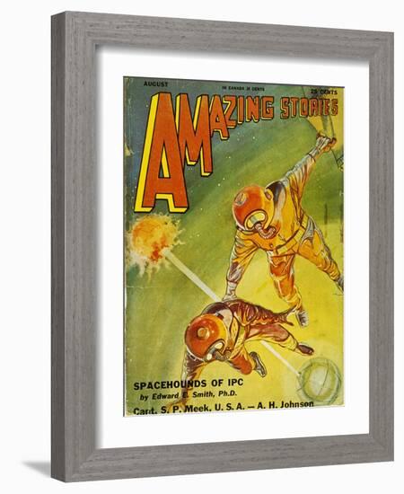 Sci-Fi Magazine Cover, 1931-Frank R. Paul-Framed Giclee Print