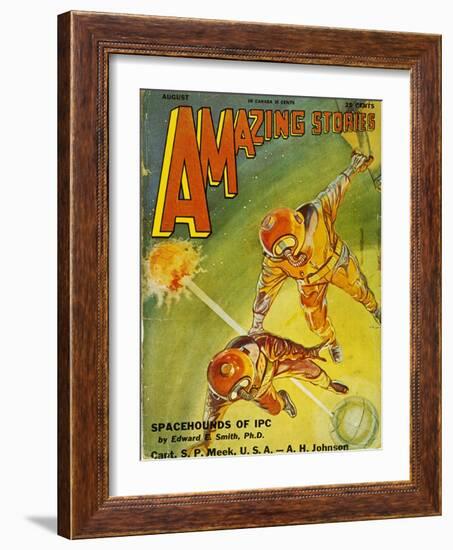 Sci-Fi Magazine Cover, 1931-Frank R. Paul-Framed Giclee Print