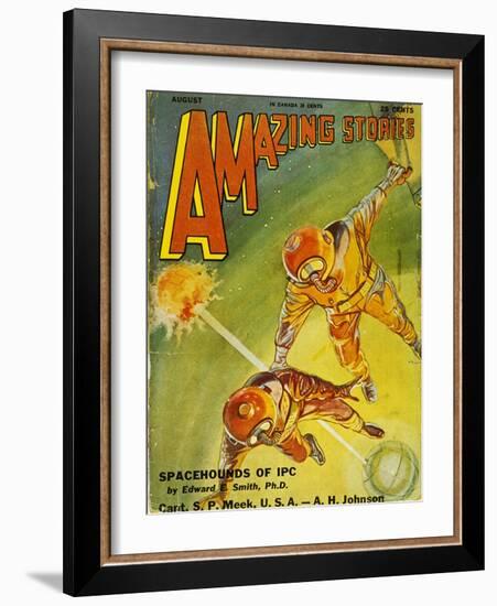 Sci-Fi Magazine Cover, 1931-Frank R. Paul-Framed Giclee Print