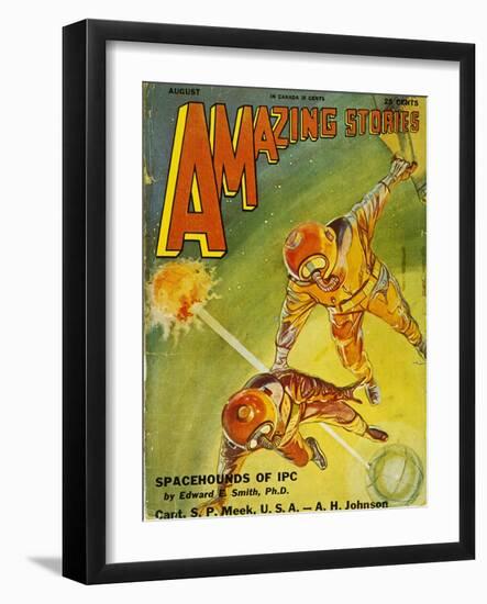 Sci-Fi Magazine Cover, 1931-Frank R. Paul-Framed Giclee Print