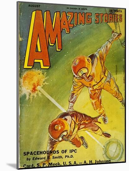 Sci-Fi Magazine Cover, 1931-Frank R. Paul-Mounted Giclee Print