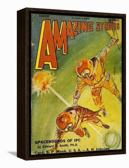 Sci-Fi Magazine Cover, 1931-Frank R. Paul-Framed Premier Image Canvas