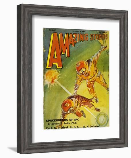 Sci-Fi Magazine Cover, 1931-Frank R. Paul-Framed Giclee Print