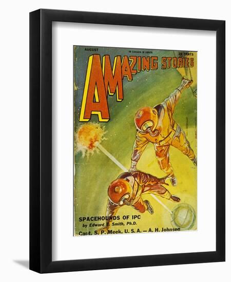 Sci-Fi Magazine Cover, 1931-Frank R. Paul-Framed Giclee Print