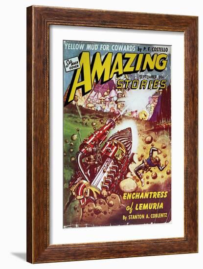 Sci-Fi Magazine Cover, 1941-Frank R. Paul-Framed Giclee Print