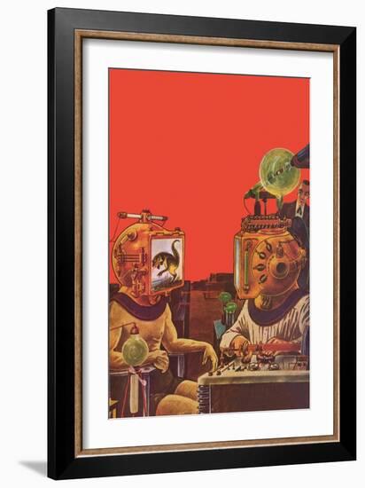 Sci Fi - Projection Helmets, 1929-Frank R Paul-Framed Giclee Print