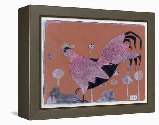 Sci-Fi Purple Rooster 6-Maria Pietri Lalor-Framed Premier Image Canvas