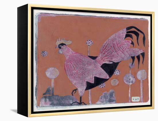 Sci-Fi Purple Rooster 6-Maria Pietri Lalor-Framed Premier Image Canvas