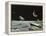 Sci Fi - Spaceships on Moon-null-Framed Premier Image Canvas