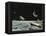 Sci Fi - Spaceships on Moon-null-Framed Premier Image Canvas