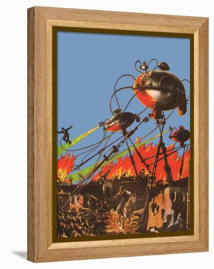 Sci Fi - War of the Worlds, 1927-Frank R Paul-Framed Premier Image Canvas