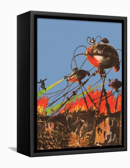 Sci Fi - War of the Worlds, 1927-Frank R Paul-Framed Premier Image Canvas