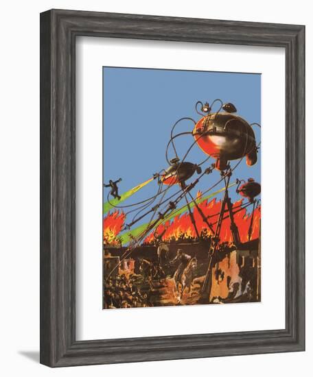 Sci Fi - War of the Worlds, 1927-Frank R Paul-Framed Giclee Print