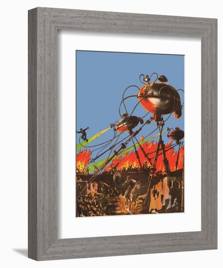 Sci Fi - War of the Worlds, 1927-Frank R Paul-Framed Giclee Print